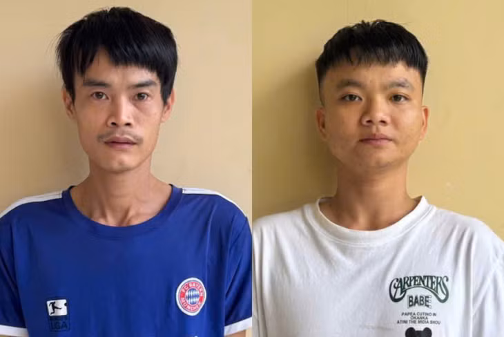 Hiếu và Hưng tại cơ quan điều tra.