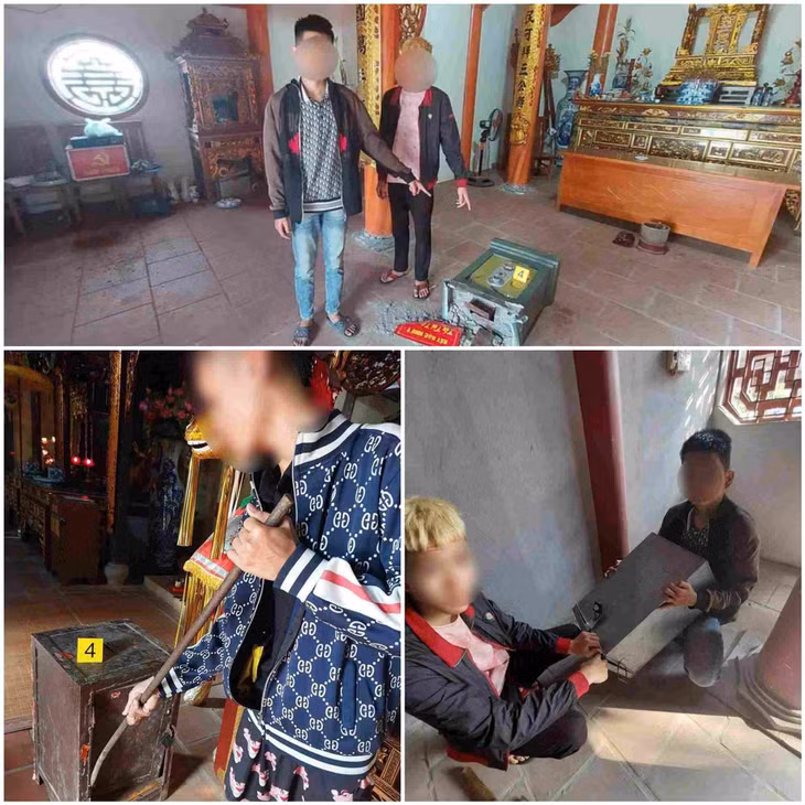 Công an thành phố Chí Linh ghi nhận nhiều vụ trộm cắp tại các cơ sở thờ tự và tôn giáo trên địa bàn trong thời gian vừa qua. Ảnh: Công an thành phố Chí Linh