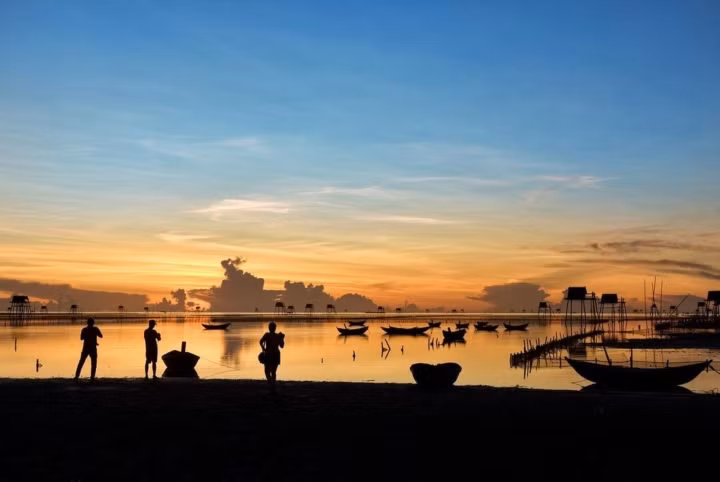 Đồng Châu đẹp nhất vào lúc bình minh và hoàng hôn. (Ảnh: phongng)