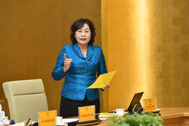Thống đốc Ngân hàng Nhà nước Nguyễn Thị Hồng: Trong bối cảnh kinh tế thế giới bất ổn, bất định, bất chắc và khó lường, phải theo dõi sát tình hình để sẵn sàng các biện pháp ứng phó phù hợp, hiệu quả. Ảnh VGP/Quang Thương