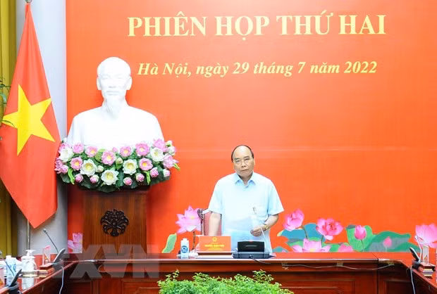 Chu tich nuoc chu tri Phien hop thu hai Hoi dong Quoc phong va An ninh hinh anh 2