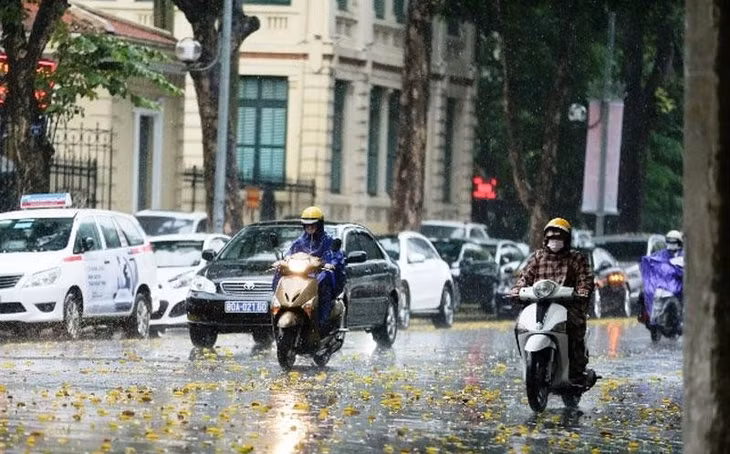 Khu vực Hà Nội từ ngày 30-31/7, có lúc có mưa rào và dông, cục bộ có mưa to. (Ảnh minh họa)