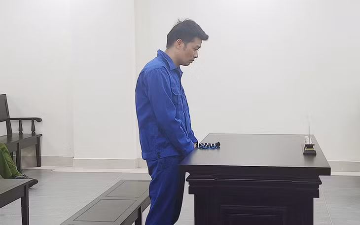 Bị cáo Thuận tại phiên toà.