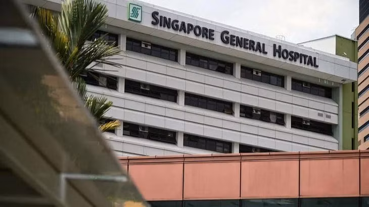 Bệnh viện Đa khoa Singapore. (Ảnh: The Straits Times)