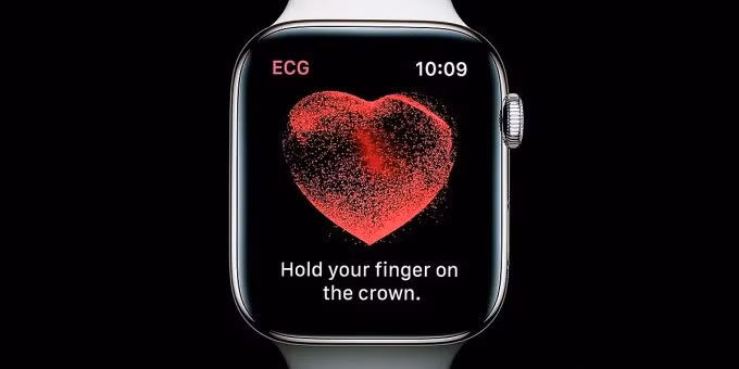 Tính năng ECG đo điện tâm đồ trên Apple Watch. Ảnh: Apple
