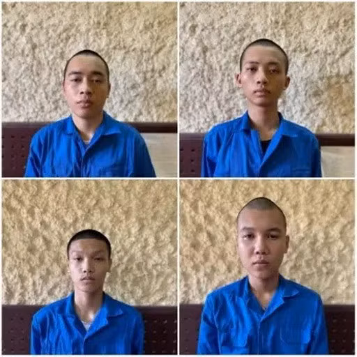 Một số bị can trong vụ án. Ảnh: Hoàng Long