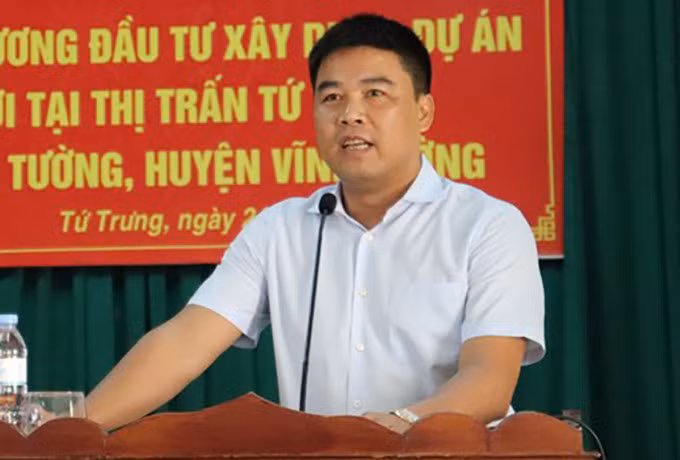 Chủ tịch Tập đoàn Phúc Sơn Nguyễn Văn Hậu lúc chưa bị bắt. Ảnh: Vĩnh Phúc
