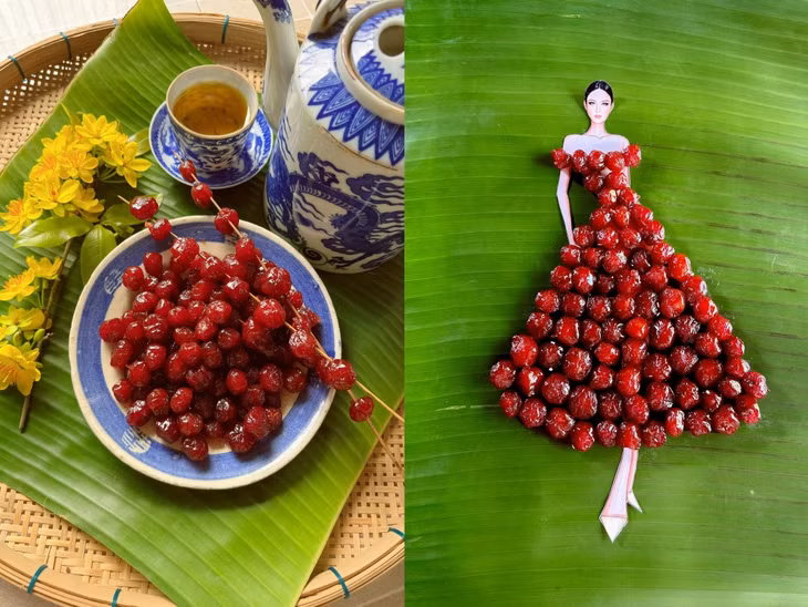 Bộ sưu tập váy dạ hội làm từ mứt Tết ảnh 5
