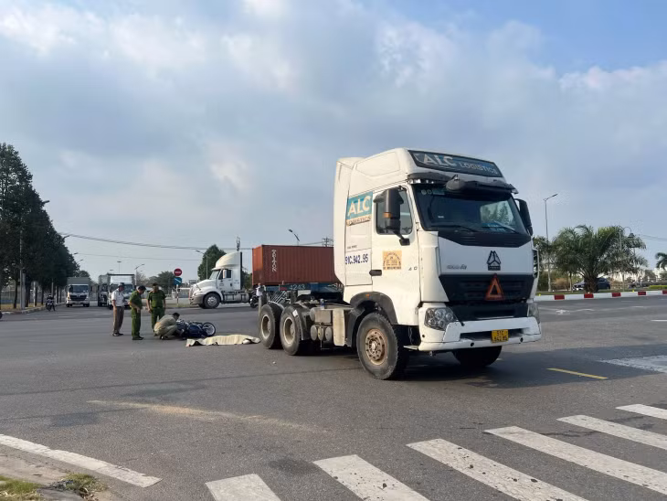 Hiện trường vụ tai nạn.
