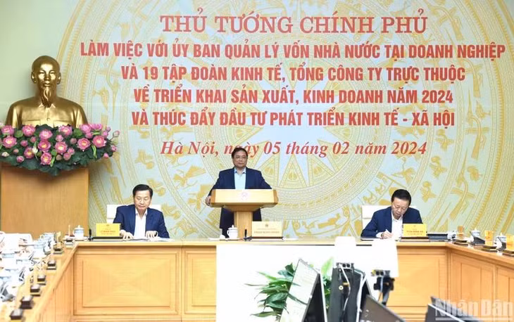 Thủ tướng Phạm Minh Chính dự và chủ trì hội nghị. Ảnh: TRẦN HẢI