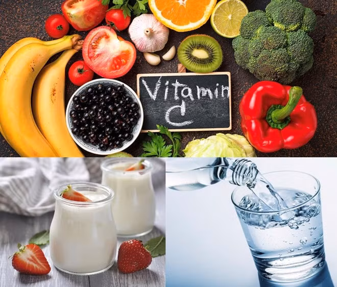 Một số thực phẩm giúp bạn giảm axit uric vào dịp Tết. Đồ họa: Hương Giang