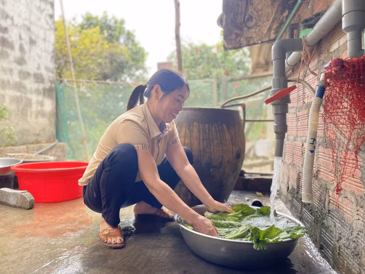 Người dân xã Phong Dụ (huyện Tiên Yên) được sử dụng nước sạch.