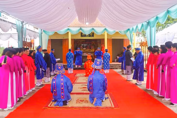 Lễ Tế thần tại Hội đình Tràng Y (huyện Đầm Hà) năm 2023.