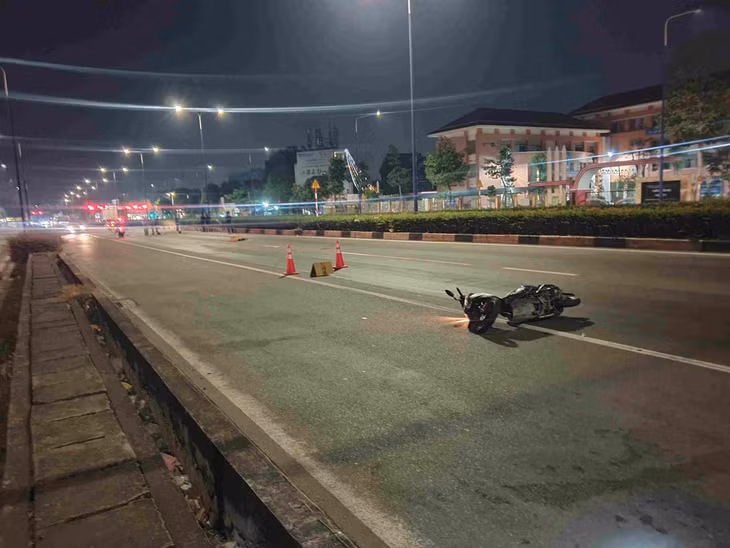 Hiện trường vụ tai nạn. Ảnh: Đình Trọng