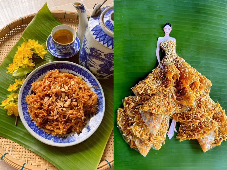 Bộ sưu tập váy dạ hội làm từ mứt Tết ảnh 3