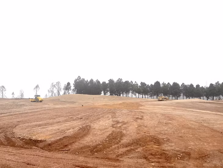 Sân Golf Đông Triều đang được thi công xây dựng.