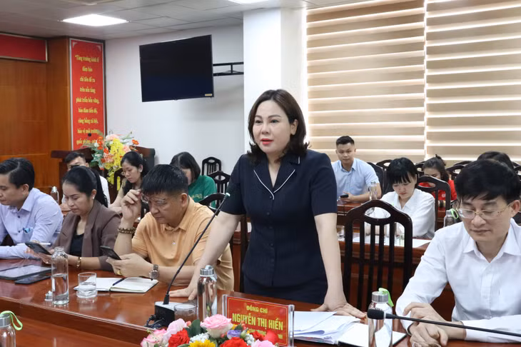 Đại diện Sở Công Thương Quảng Ninh phát biểu tại hội nghị.