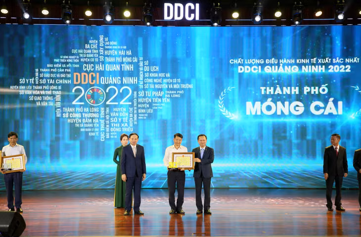 Thành phố Móng Cái xuất sắc vươn lên dẫn đầu DDCI khối các địa phương (4-2023). Ảnh: Minh Hà
