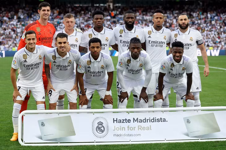 Đội hình xuất phát của Real Madrid trận tiếp đón Almeria