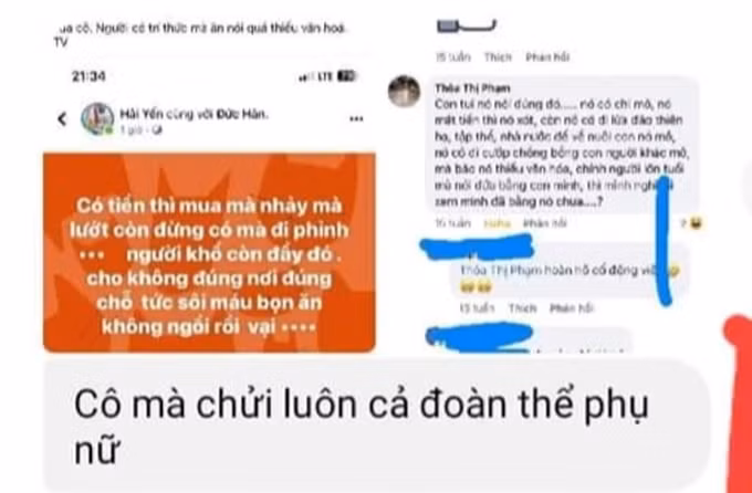 Những dòng tin nhắn được cho là của các cô giáo mầm non cơ sở Ngôi Sao Lan truyền trên mạng xã hội (Ảnh chụp lại màn hình).