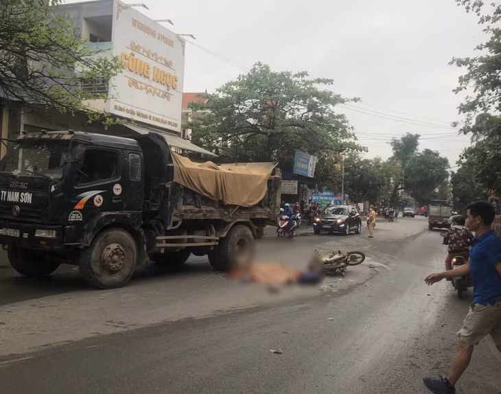 Hiện trường vụ tai nạn.