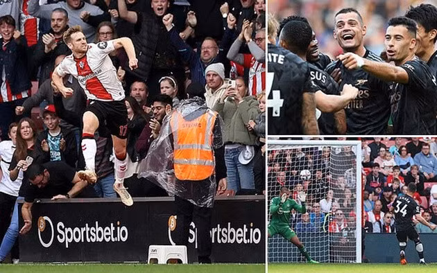 Arsenal từng hòa Southampton 1-1 ở trận lượt đi.