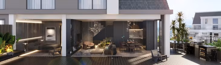 Penthouse Sky Castle được thiết kế với khoảng không gian khoáng đạt cho ngôi nhà.