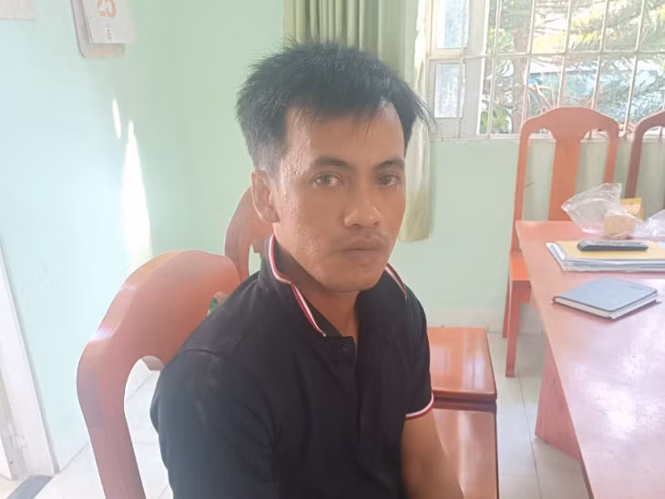Đối tượng Nguyễn Văn Huy tại Cơ quan điều tra.