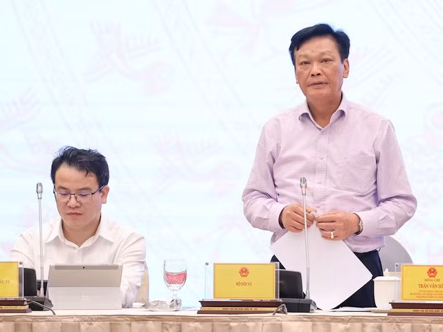 Thứ trưởng Bộ Nội vụ Nguyễn Duy Thăng: Bộ Nội vụ cũng đang tập trung ngoài cải cách thủ tục hành chính còn kiện toàn thủ tục để đảm bảo quan hệ thông suốt từ Trung ương đến địa phương - Ảnh: VGP/Nhật Bắc