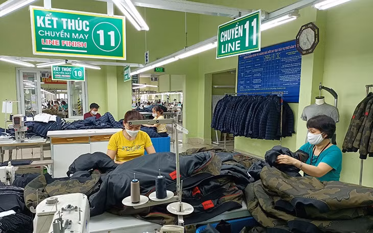 Sản xuất hàng dệt may xuất khẩu tại Tổng công ty cổ phần Dệt may Nam Ðịnh.