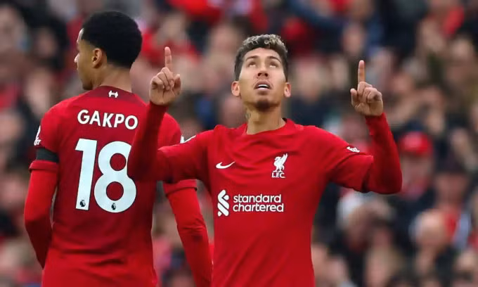 ...giúp Liverpool giữ lại một điểm ở Anfield từ trận hoà Arsenal 2-2 ở vòng 30 Ngoại hạng Anh ngày 9/4/2023. Ảnh: Reuters