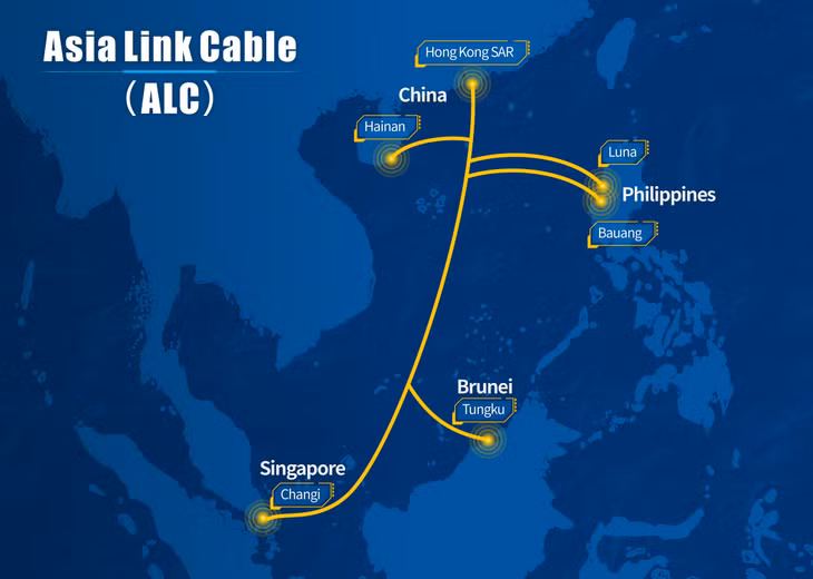 Tuyến cáp quang biển Asia Link Cable mà FPT Telecom sẽ đầu tư, khai thác.