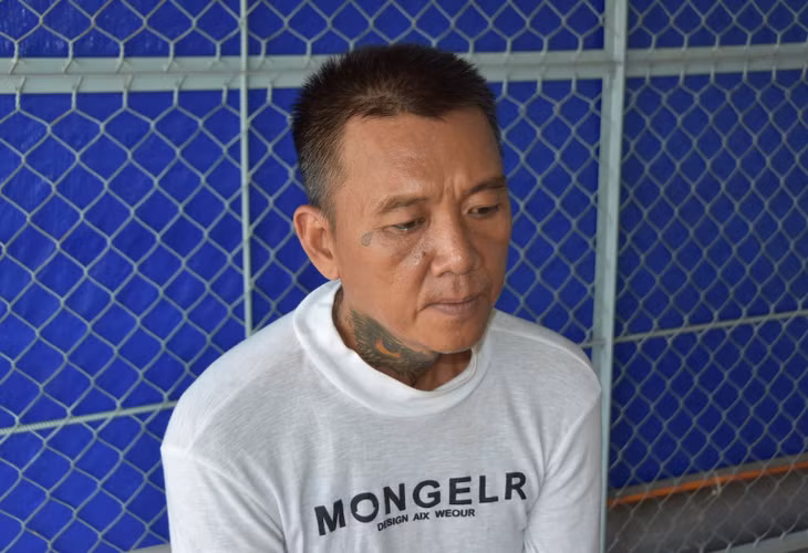 Trần Trung Dũng tại cơ quan điều tra.