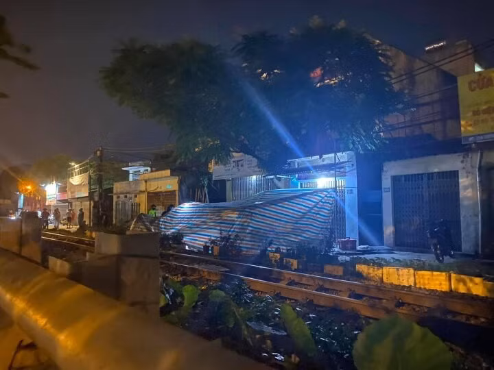 Hiện trường vụ tai nạn.