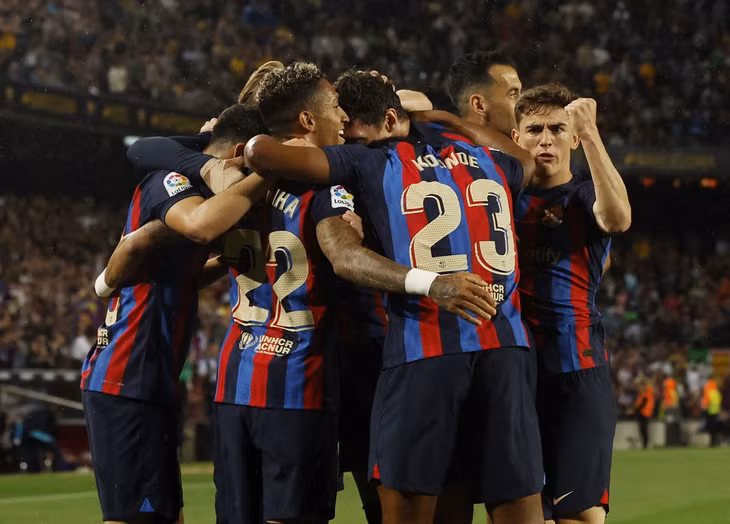 Ngôi vô địch La Liga mùa này khó tuột khỏi tay thầy trò HLV Xavi
