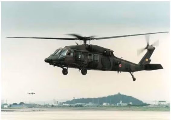 Trực thăng UH-60JA Black Hawk. Ảnh: MITSUBISHI HEAVY INDUSTRIES