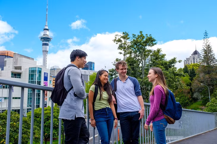 Sinh viên NCUK tại Auckland University of Technology New Zealand.