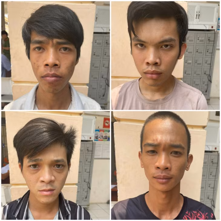 Các đối tượng bị bắt giữ.