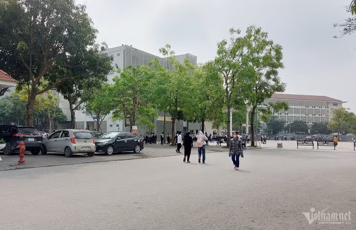 Trường THPT Chuyên Đại học Vinh nơi N. theo học. Ảnh: Trần Tuyên