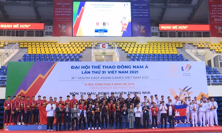 Nội dung bóng chuyền trong nhà SEA Games 31 diễn ra thành công tốt đẹp tại Quảng Ninh.