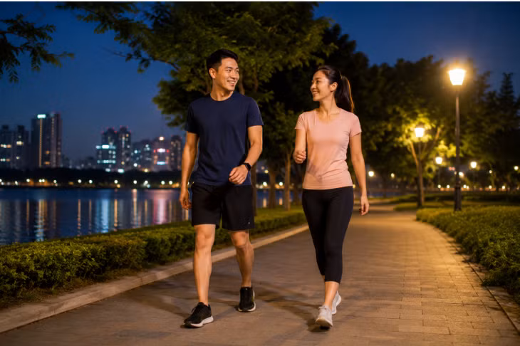 Đi bộ sau bữa tối là một thói quen đơn giản giúp hỗ trợ tiêu hóa, kiểm soát đường huyết sau ăn và tăng cường sức khỏe nếu duy trì đều đặn...