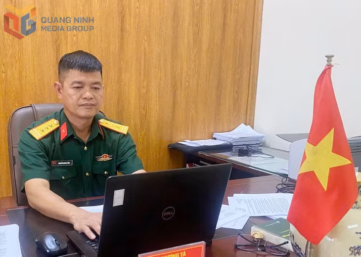 Thượng tá Nguyễn Quang Ảnh, Chỉ huy trưởng Ban Chỉ CHQS phường Hoành Bồ.