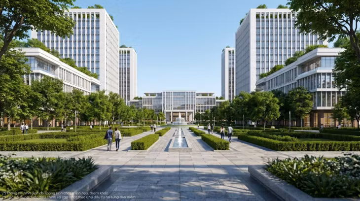 Làng Đại học được kỳ vọng góp phần hình thành cộng đồng tri thức, tạo nền tảng cho giá trị phát triển lâu dài của siêu đô thị.