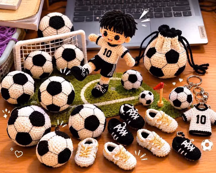 Sản phẩm xuất đi châu Âu của Công ty TNHH Thương mại Linh's Crochet (phường Yên Tử).