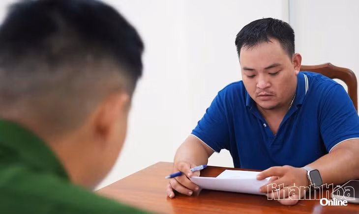 Bị can Nguyễn Hồng Sin tại cơ quan điều tra.