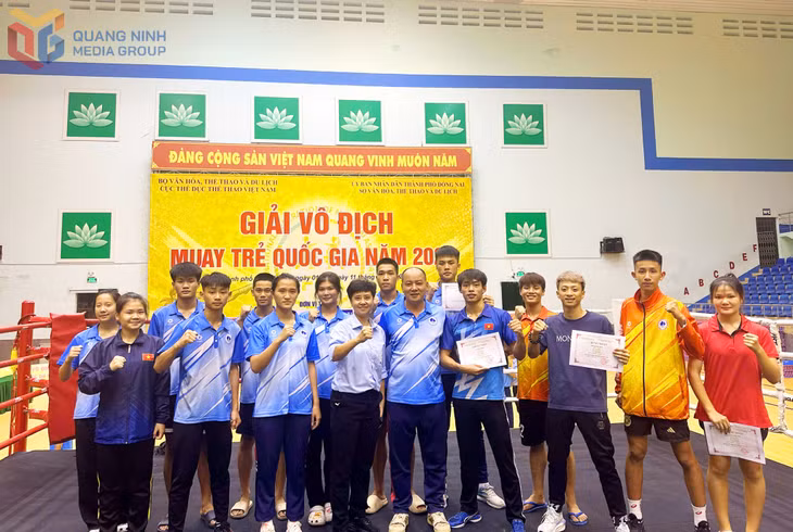 Đội tuyển Muay Quảng Ninh thi đấu thành công tại giải.