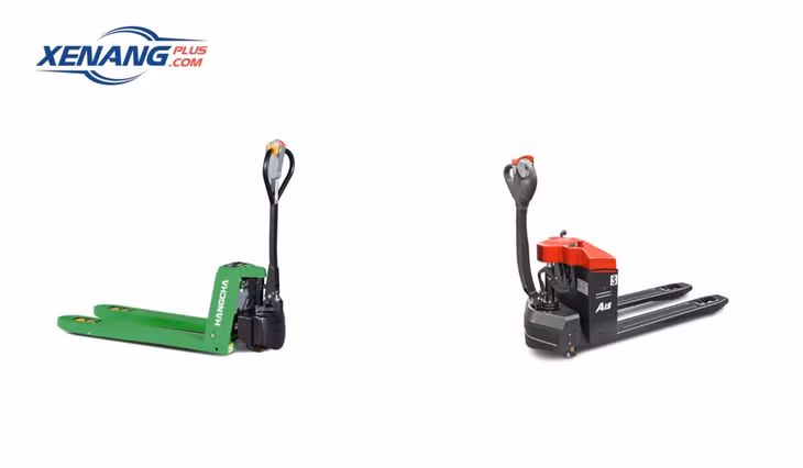 Xe nâng tay điện thấp