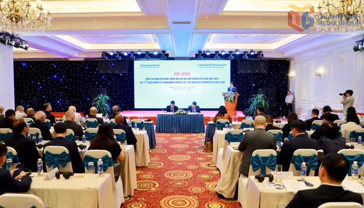 Quang cảnh hội nghị Lãnh sự danh dự Nước Cộng hoà xã hội chủ nghĩa Việt Nam lần thứ 2 được tổ chức tại Quảng Ninh.