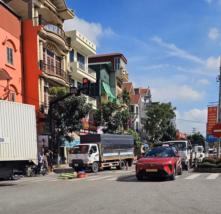 Hiện trường vụ tai nạn.