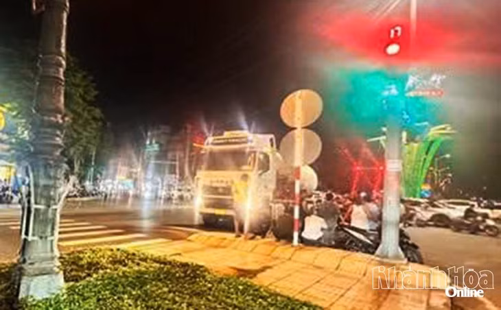 Hiện trường vụ tai nạn.